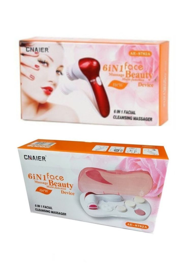 Cepillo De Limpieza Facial Masajeador Silicona 6 En 1-1