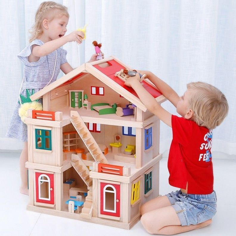 Casita madera 3 pisos-5