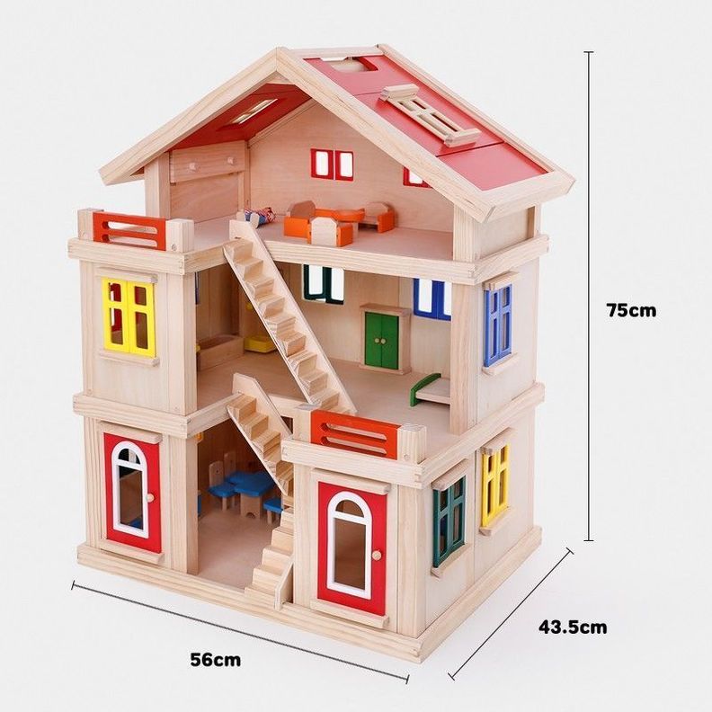 Casita madera 3 pisos-2
