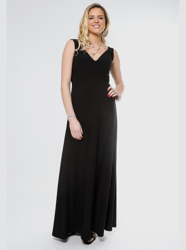 Vestido Vera Negro Natalia Seguel -1