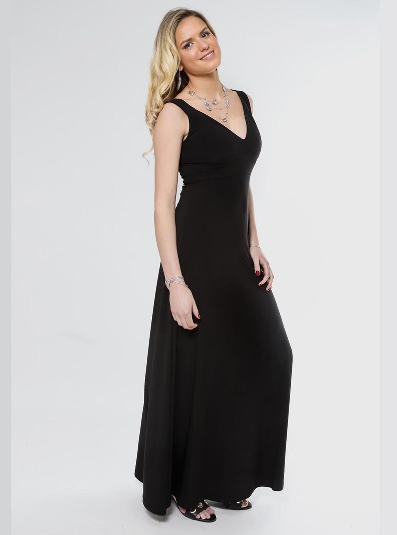 Vestido Vera Negro Natalia Seguel -0
