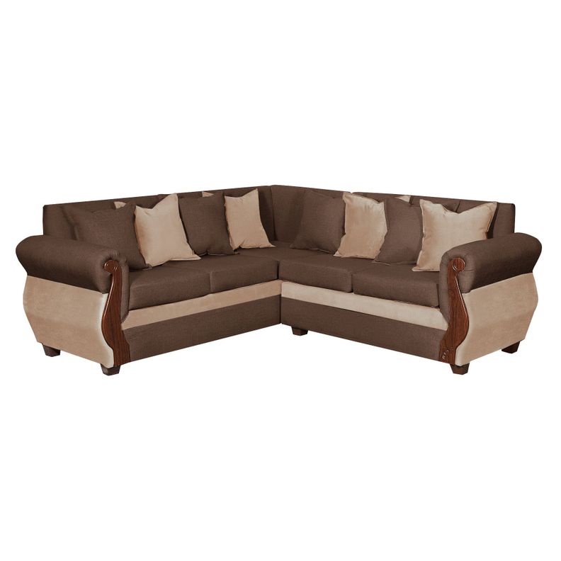 Sofa Seccional 3-2 Madison Chocolate Cafe