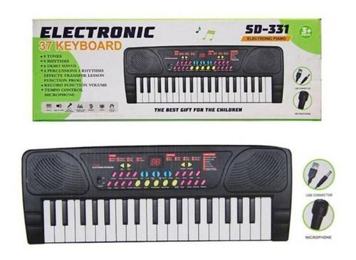 Teclado Musical Piano Con Micrófono 37 Teclas-1