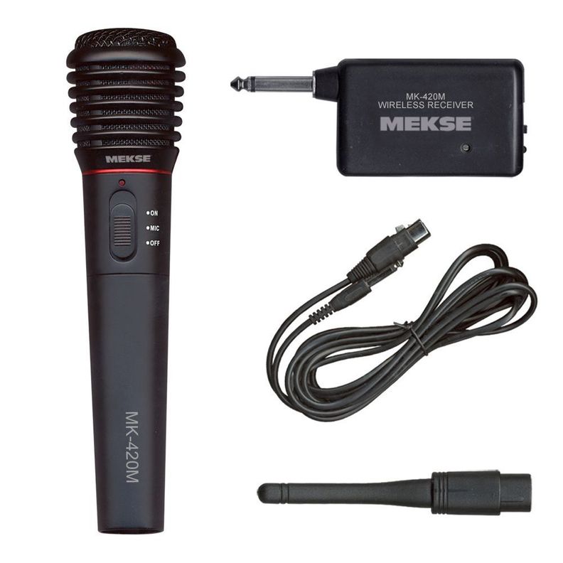 MICROFONO ALAMBRICO /INALAMBRICO METALICO MEKSE-1