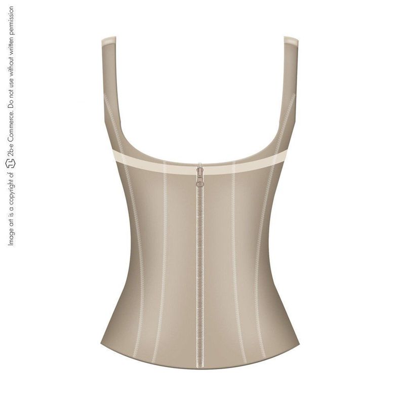 Chaleco Moldeador Y Reductor Fajas Salome 314 Beige-2
