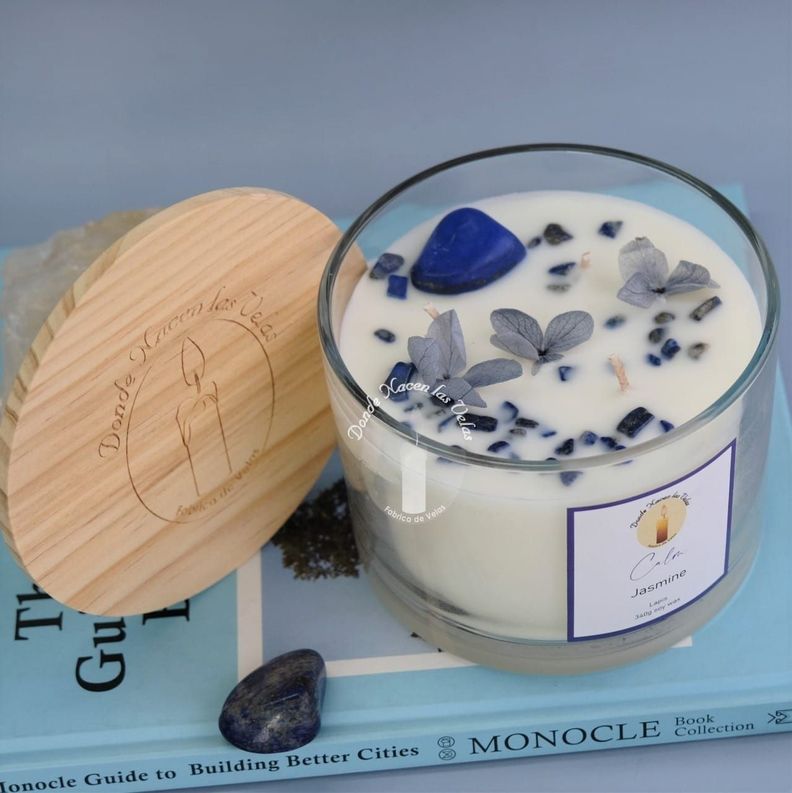 Velas Aromáticas Lapislazuli, Jazmin 340 Grs-2