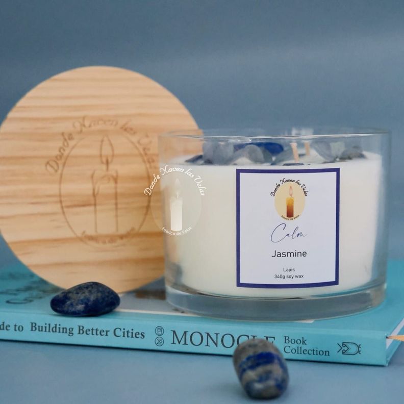 Velas Aromáticas Lapislazuli, Jazmin 340 Grs-1