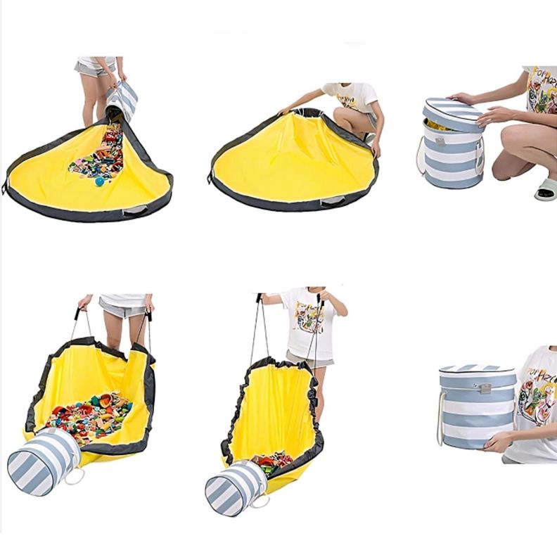 Bolsa Almacenamiento De Juguetes Multifuncional Para Niños-2