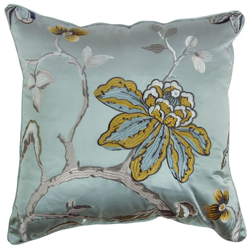 Cojin Mas Funda Decorativa Versalles En Celeste 45x45 Cm