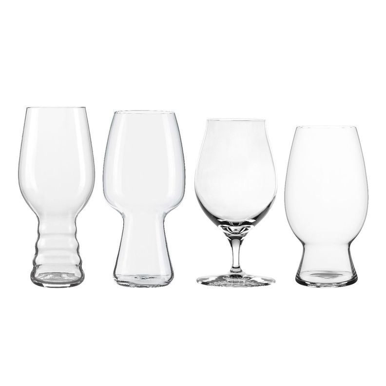 Set 4 Vasos Tasting Kit Cerveza Transparente