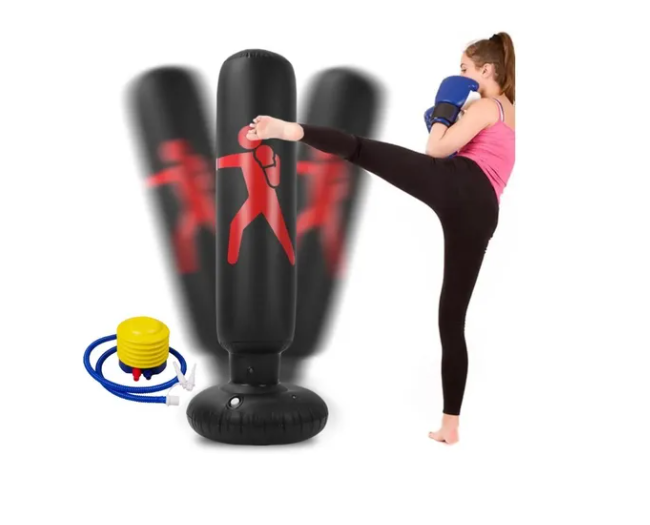 Saco De Boxeo Bolsa Inflable + Inflador-1