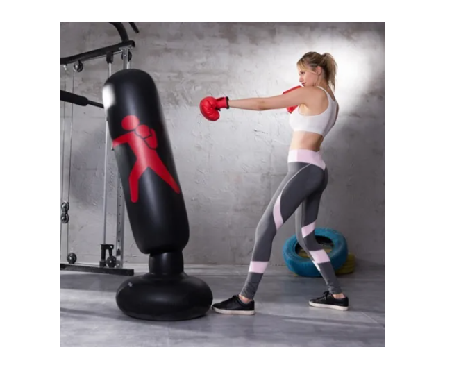 Saco De Boxeo Bolsa Inflable + Inflador-3