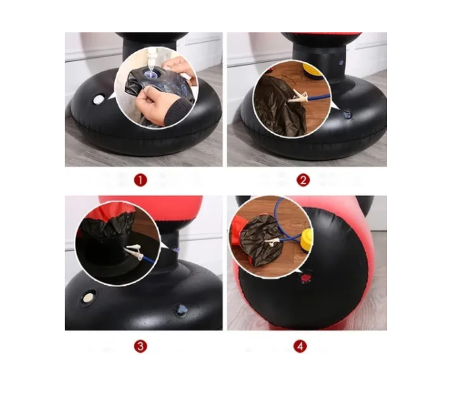 Saco De Boxeo Bolsa Inflable + Inflador-2