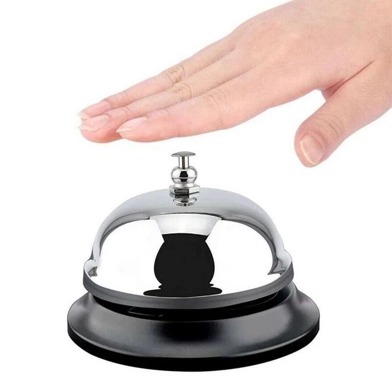 Campanilla Timbre, Accesorio de Mesa o Recepción Hotel-1