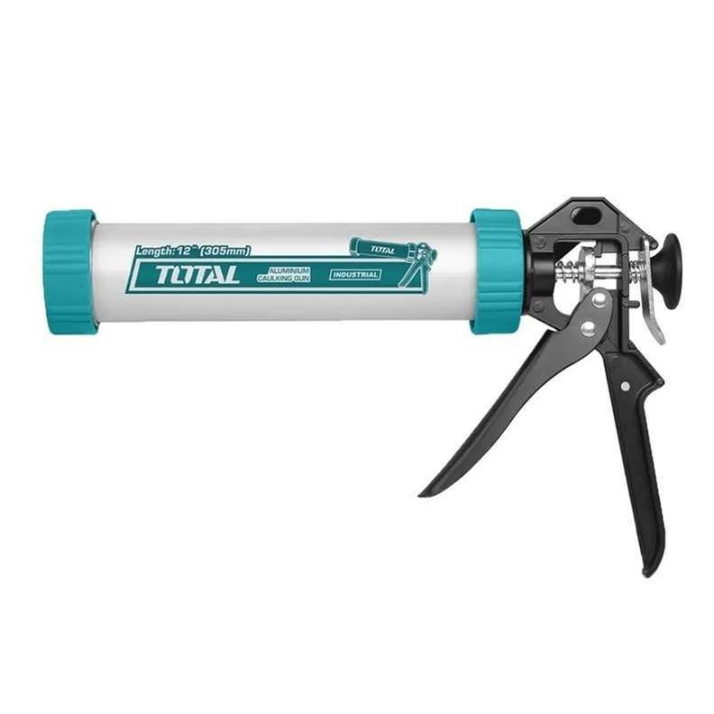 Pistola Calafatera Aluminio Silicona 12 PulG Total-0