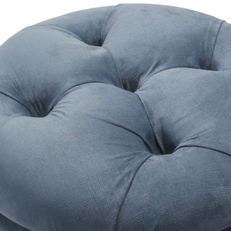 Pouf Baúl Zoe Gris Felpa 60x60x50 Cm Máxima Design-2