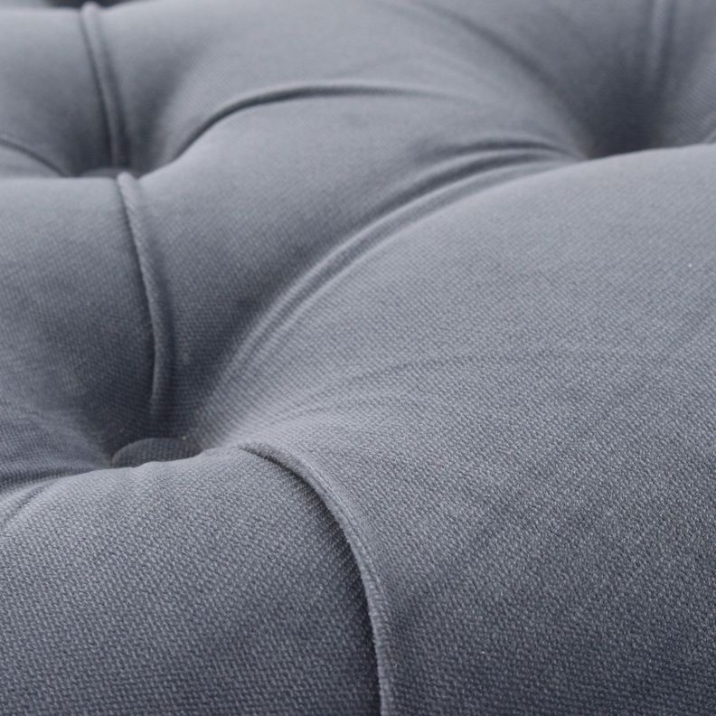 Pouf Baúl Zoe Gris Felpa 60x60x50 Cm Máxima Design-4