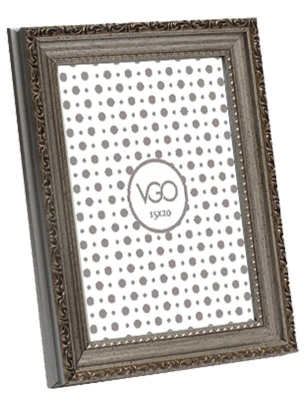 Marco plastico antique brilloso Plateado 20x25 cm Plata