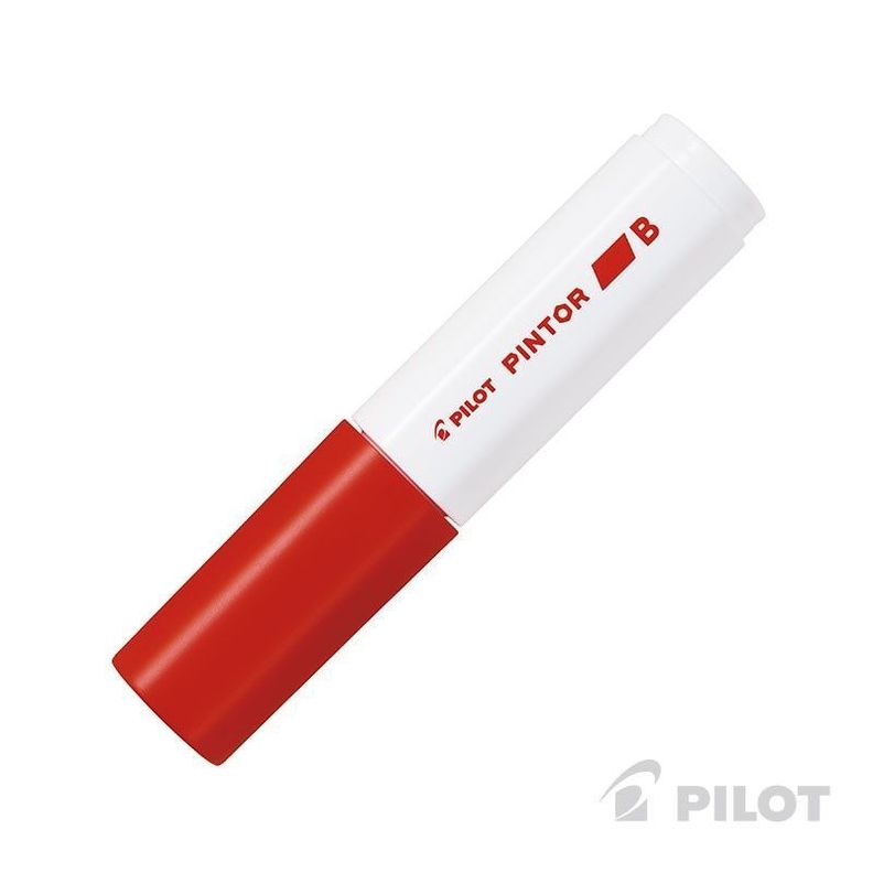 Marcador PINTOR Biselado Rojo-0