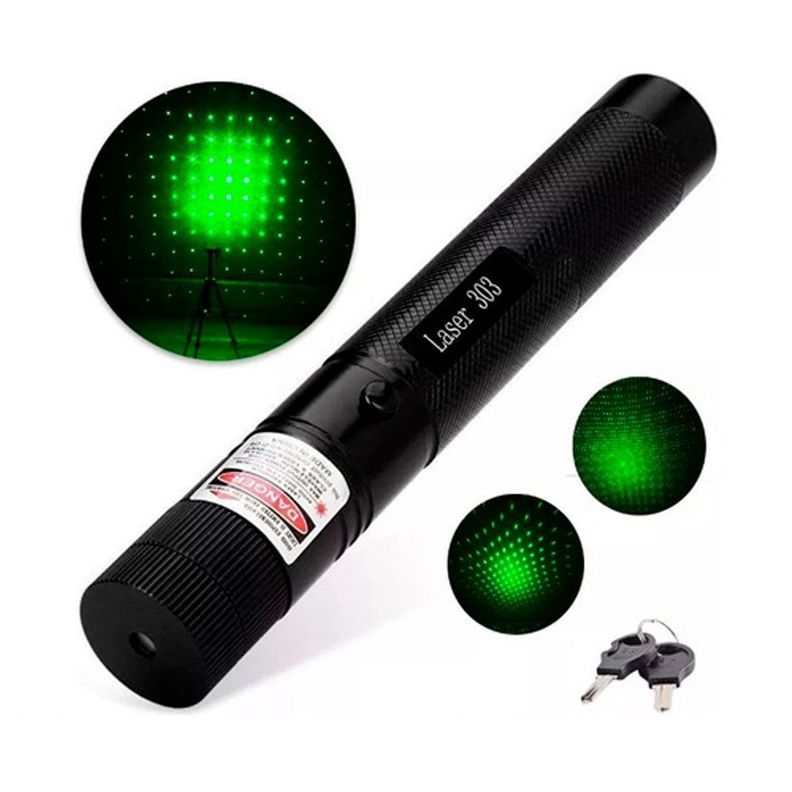 Puntero Laser Verde Recargable 18650 Con Cargador 1000mw-2
