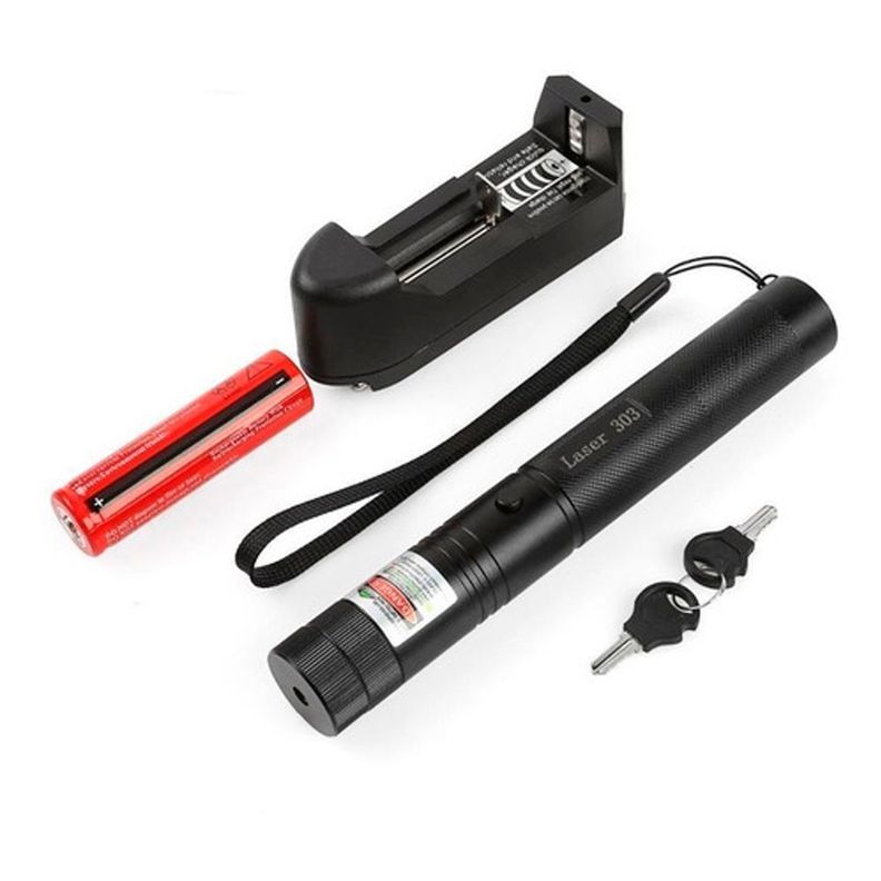 Puntero Laser Verde Recargable 18650 Con Cargador 1000mw-3