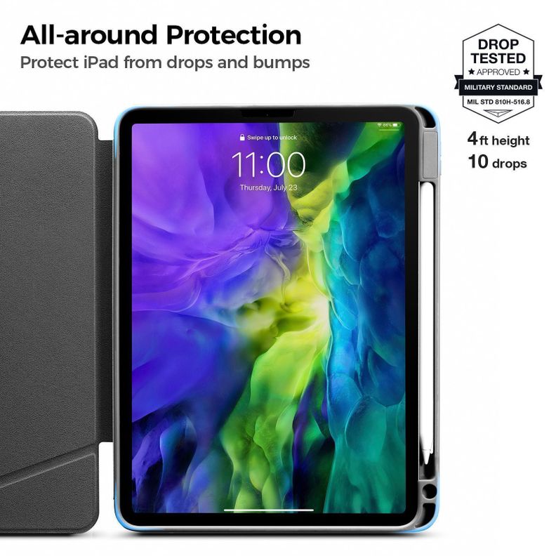 Tomtoc Funda vertical iPad Air 4/5g 10,9" Avocado-2