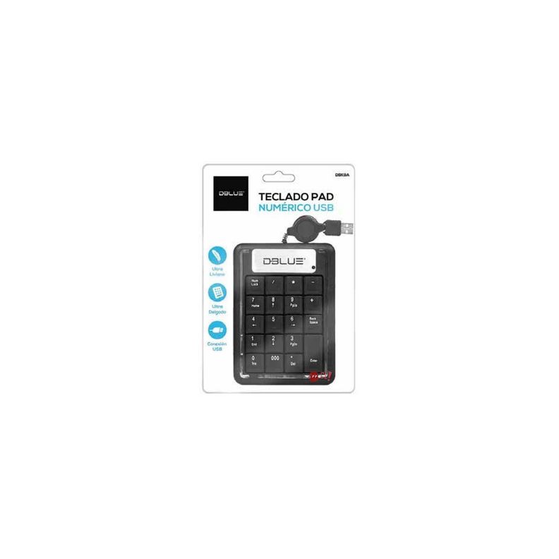 Teclado Numérico Conexión Usb Con Cable Retráctil - Puntostore-2