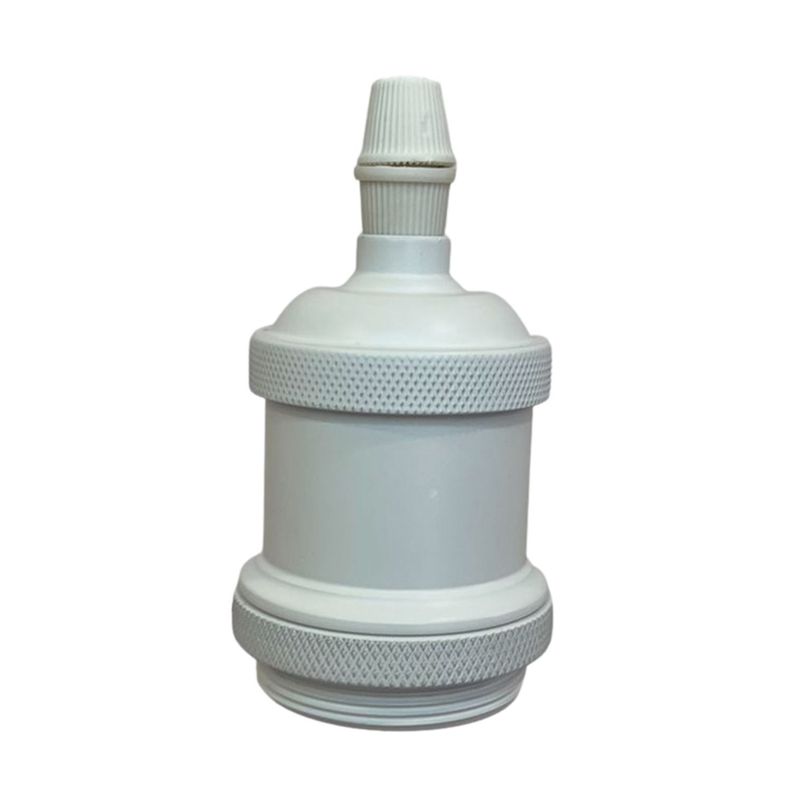 Pack 5 Soquetes E-27 Retro Blanco Vintage-1