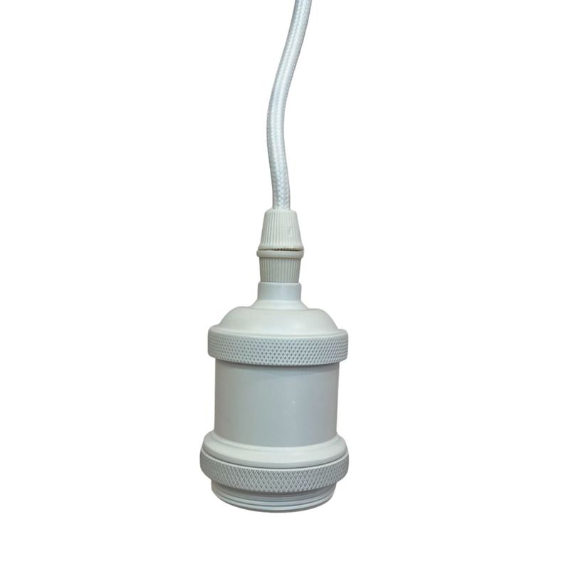 Pack 5 Soquetes E-27 Retro Blanco Vintage-4