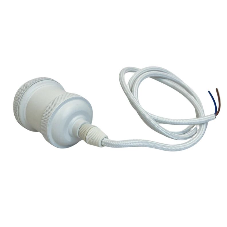 Pack 5 Soquetes E-27 Retro Blanco Vintage-5