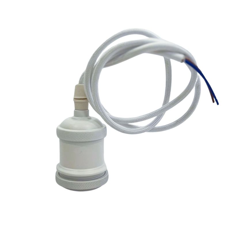 Pack 5 Soquetes E-27 Retro Blanco Vintage-2