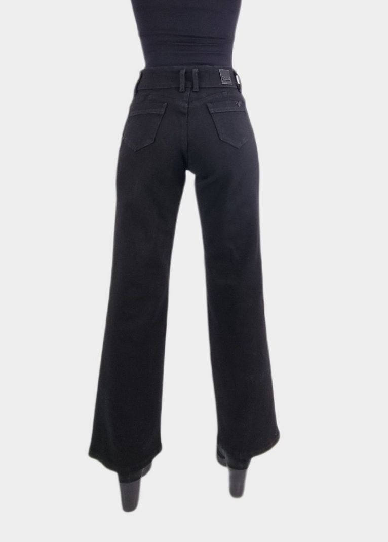 Jeans color wide leg negro-2
