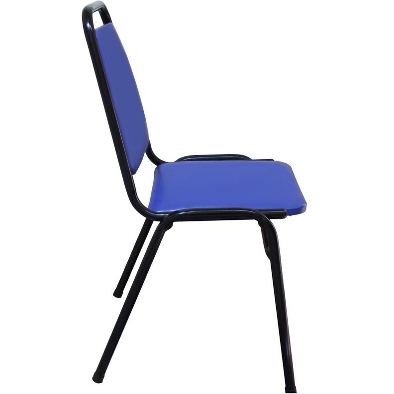 Silla Auditorio Tapizada Azul 84x49x47 cm-1
