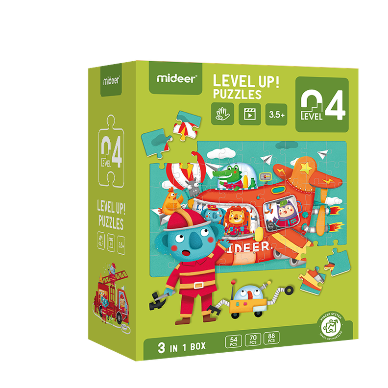 LEVEL PUZZLE NIVEL 4 VEHICULOS, 3 PUZZLES-3