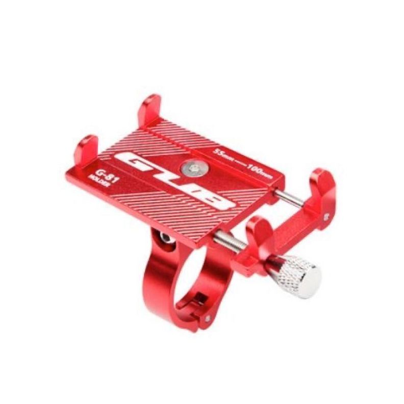 Scooter, Bicicleta Soporte para celular ajustable (Negro/Rojo)-1