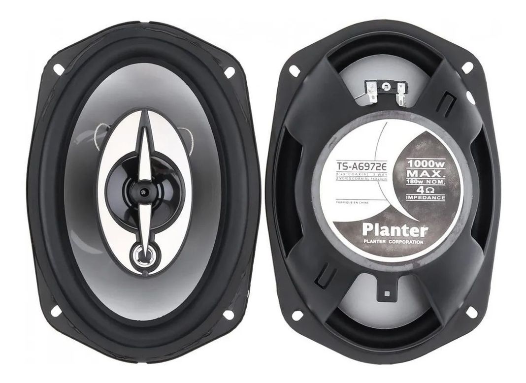 Kit 2 Parlantes Auto 6x9 Ovalados 1000w Coaxial 3 Vías Hifi-1