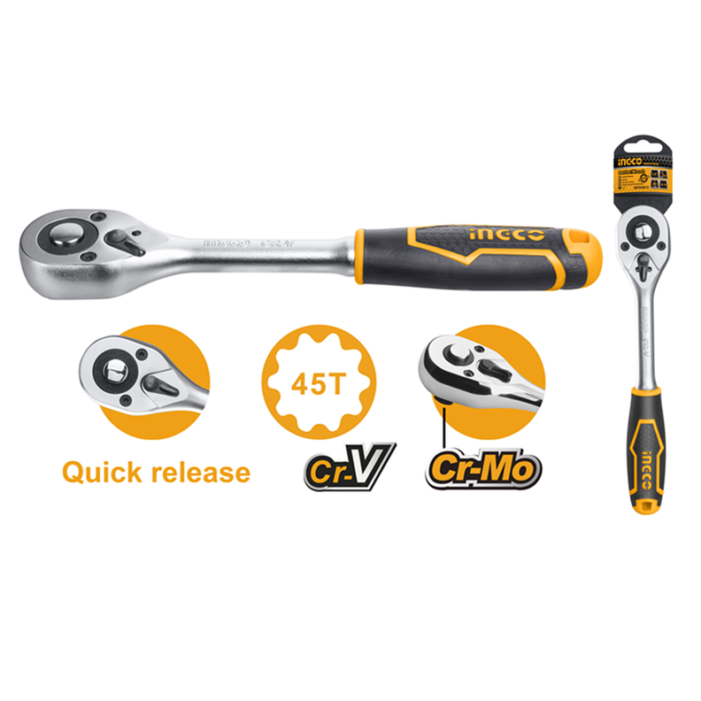 Llave Chicharra Cuadrante 3/8 Pulgadas Ingco-1