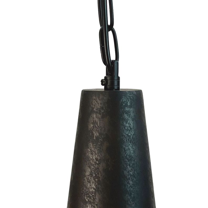 Lámpara Colgante E-27 Diseño Oxidado Con Cadena-2