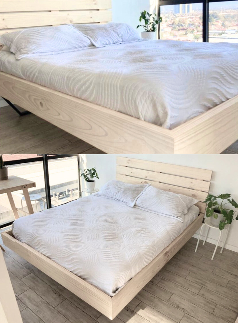 Cama RËFËL Color Albayalde Base Negro Super King-5