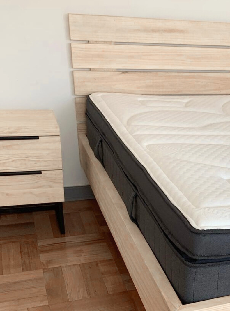 Cama RËFËL Color Albayalde Base Negro Super King-6