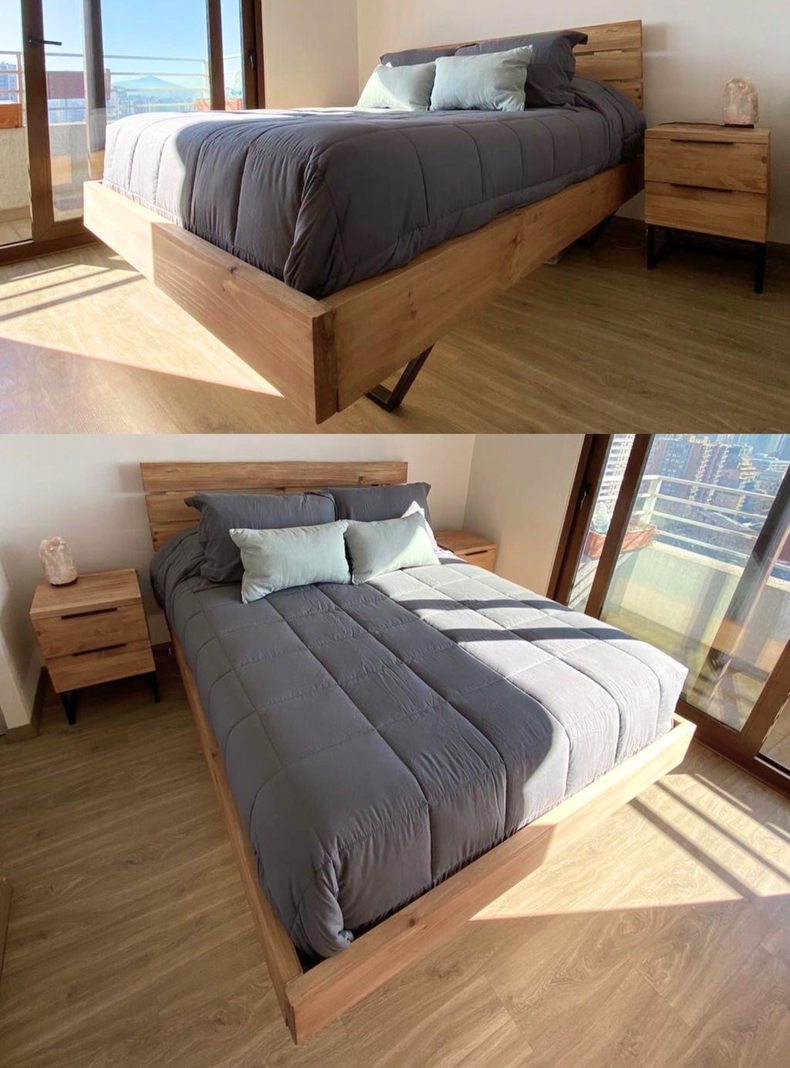 Cama RËFËL Color Castaño King-6