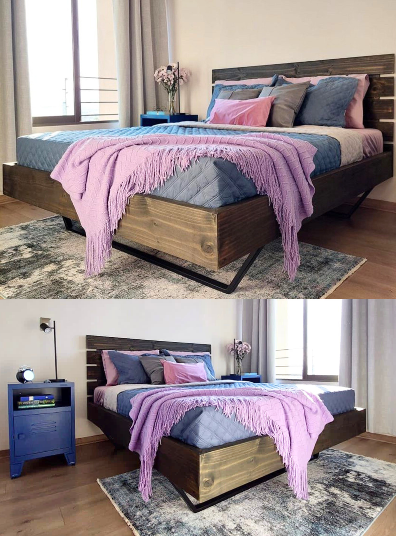 Cama RËFËL Color Carbonizado King-3