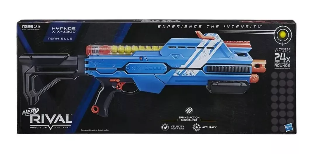 NER RIVAL HYPNOS XIX 1200 Roja Lanzador Dardos Nerf