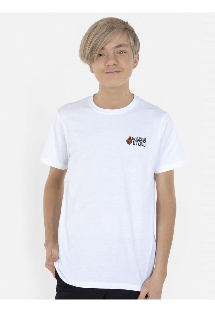 Polera THE UNKNOWN SS TEE Infantil Blanco Volcom