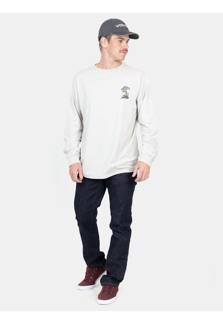Polera ML Unruled Beige Hombre Volcom-3