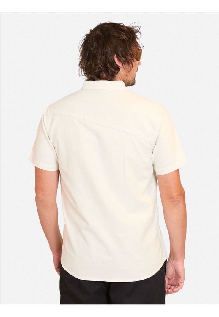 Camisa M/C Shirt Oxford Solid Verde Hombre Volcom-1