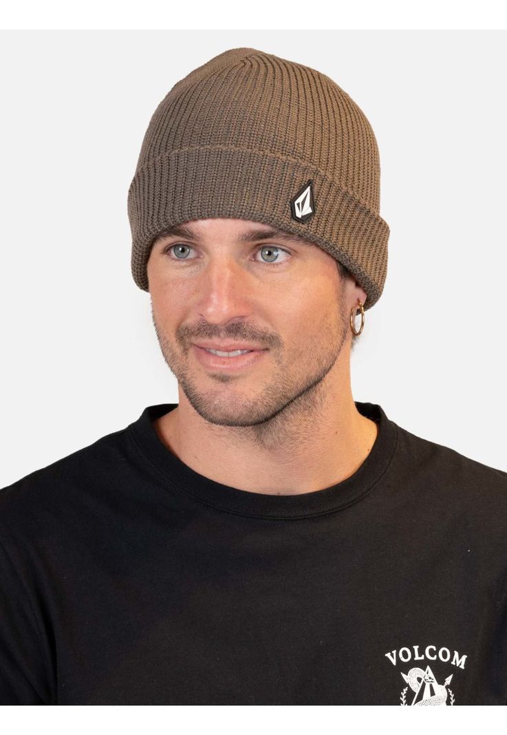 Gorro Stone Bar Beanie Café Hombre Volcom-1