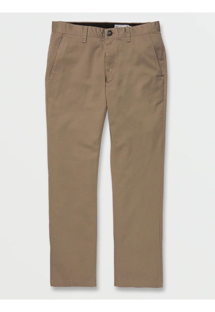 Pantalon Frickin Slim Stretch Cafe Hombre Volcom-0