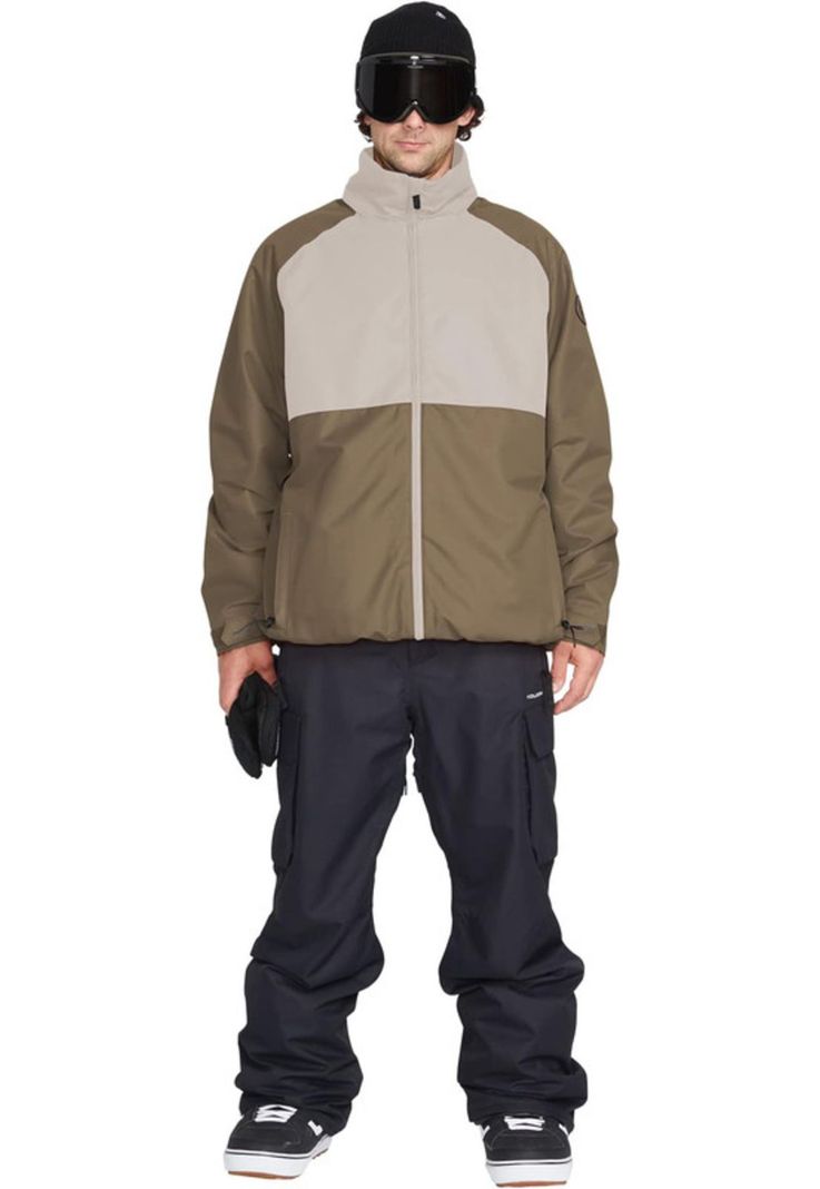 Parka Snow Ins Jacket Café Hombre Volcom-0
