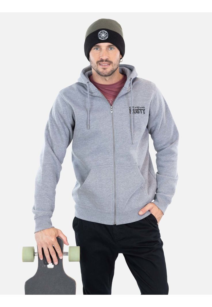 Poleron Trek Gris Hombre Rusty-0